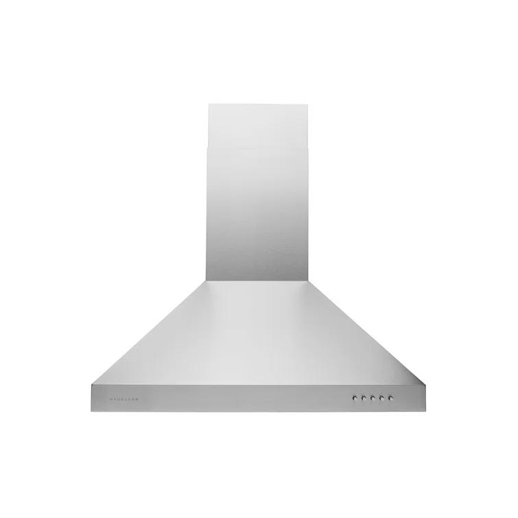 Hauslane Hauslane Wall Mount Range Hood 30 Inch | Wall Chimney | 6” Duct/Ductless Convertible, Strong Suction, Six-layer Aluminum Filters, Changeable LED Lamps, Stove Kitchen Vent Hood WM-530SS-30B