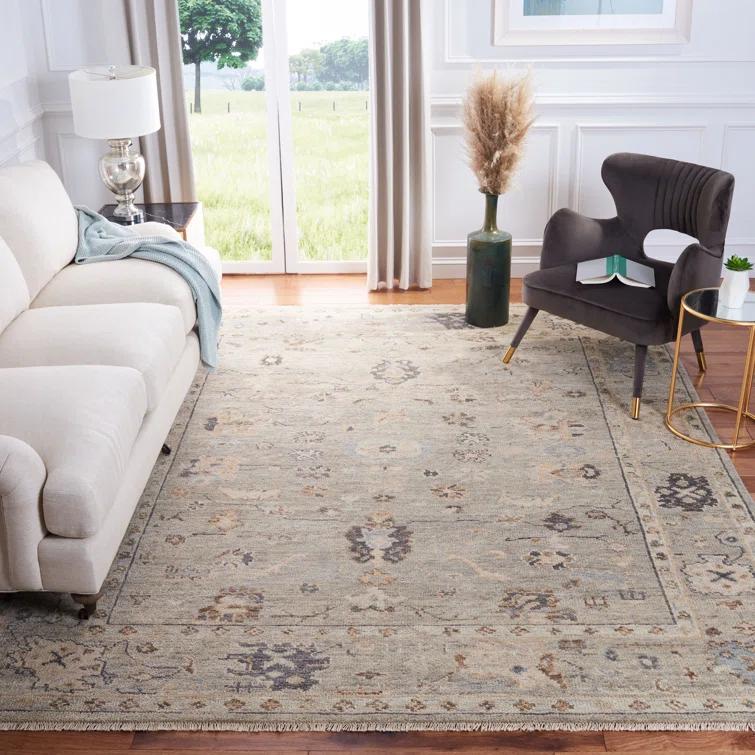 Safavieh Oriental Hand Knotted 80% Wool And 10% Cotton Oriental Rug
