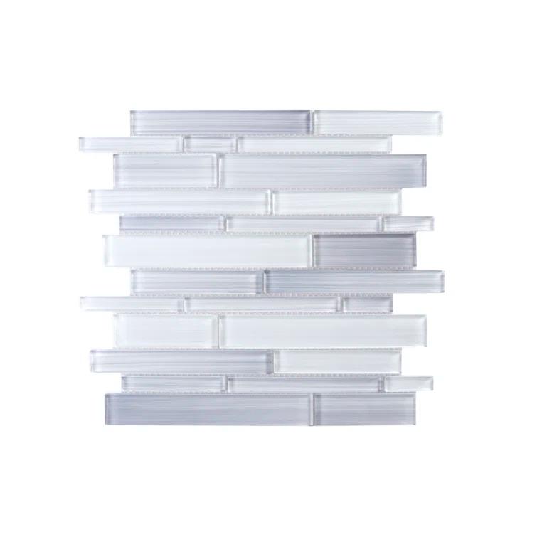 Premium Hand Painted Glass Linear Mosaic Tile