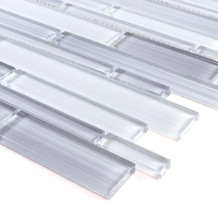 Premium Hand Painted Glass Linear Mosaic Tile
