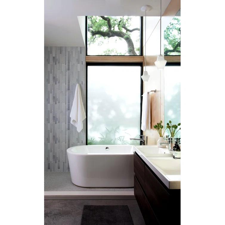 Premium Hand Painted Glass Linear Mosaic Tile