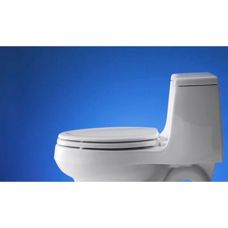 Stonewood Compression-Molded Wood Toilet Seat with Color-Matched Plastic Hinges