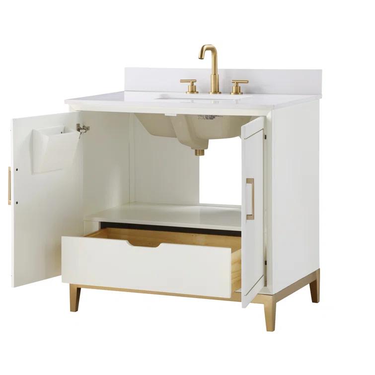 Gracie 36'' Single Bathroom Vanity with Ceramic Top
