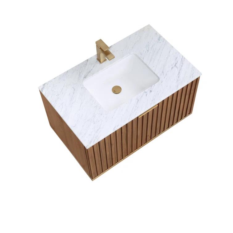 Terra 36" Wall-Mounted Single Bathroom Vanity Set
