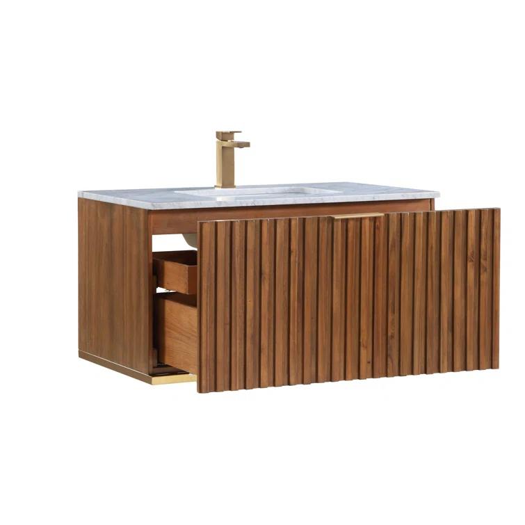 Terra 36" Wall-Mounted Single Bathroom Vanity Set