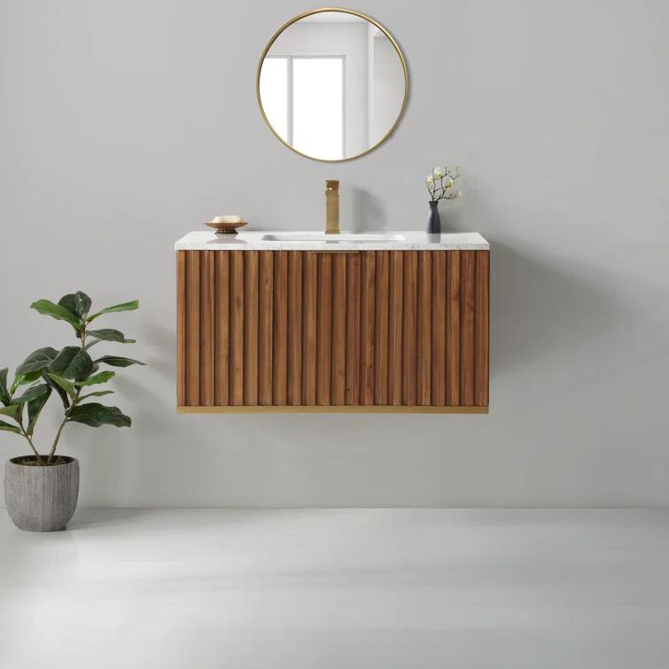 Terra 36" Wall-Mounted Single Bathroom Vanity Set