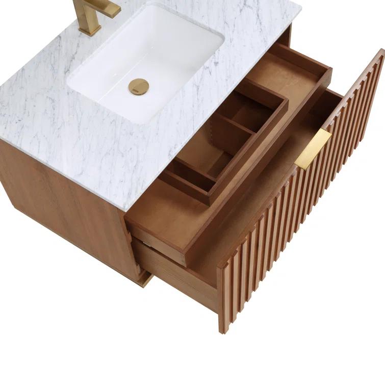 Terra 36" Wall-Mounted Single Bathroom Vanity Set