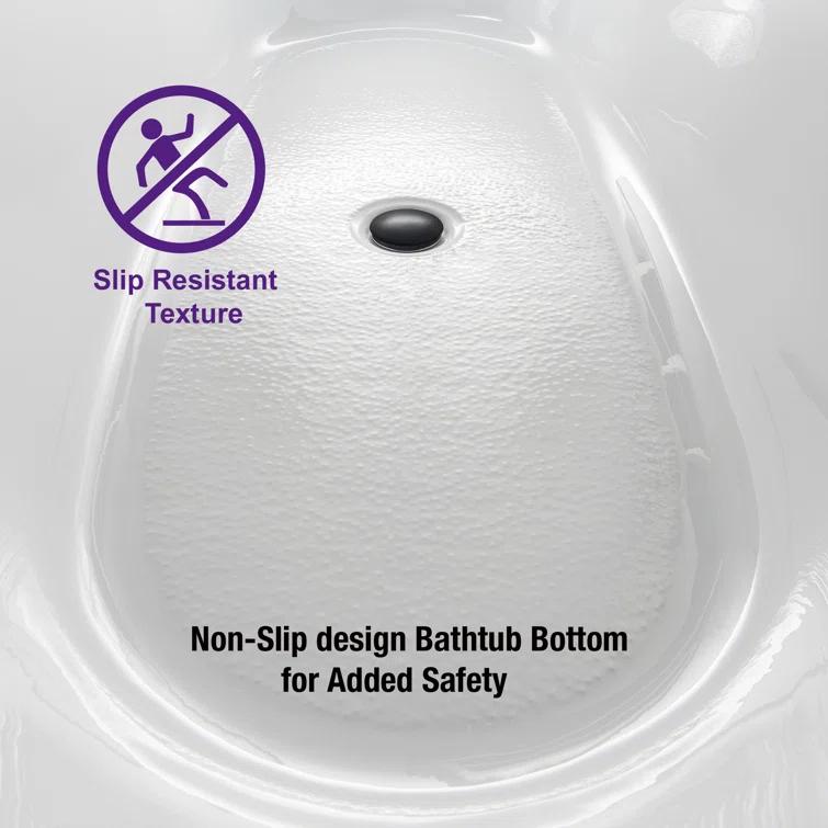 67'' x 31.5'' Freestanding Soaking Acrylic Bathtub
