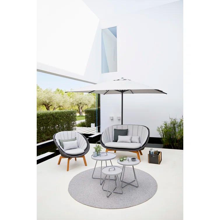On-the-Move Round Metal Outdoor Side Table