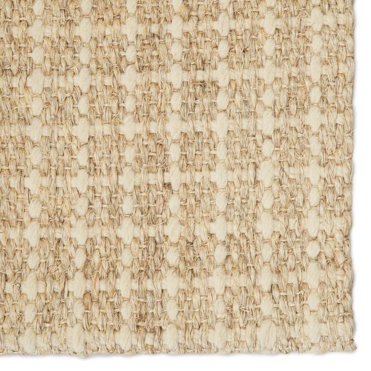 Haley Striped Handwoven Beige Area Rug