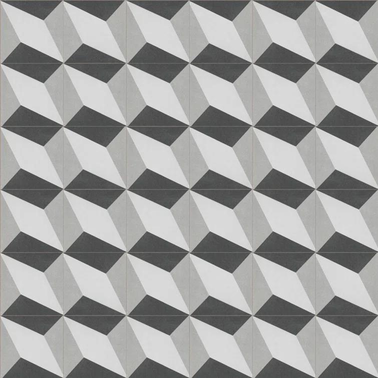 Merola Tile Twenties 4" x 4" Ceramic Patterned Wall & Floor Tile