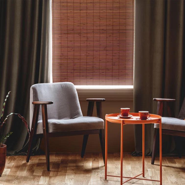 Bamboo Cordless Window Shade - Mahogany 60" W
