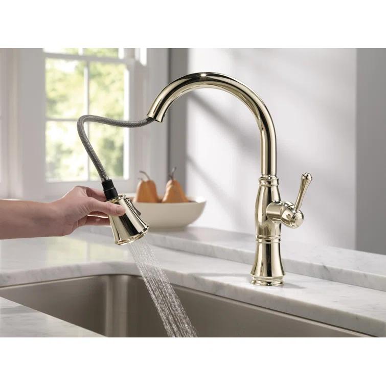 Cassidy Pull Down Sprayer Kitchen Sink Faucet, Single Handle Kitchen Faucet