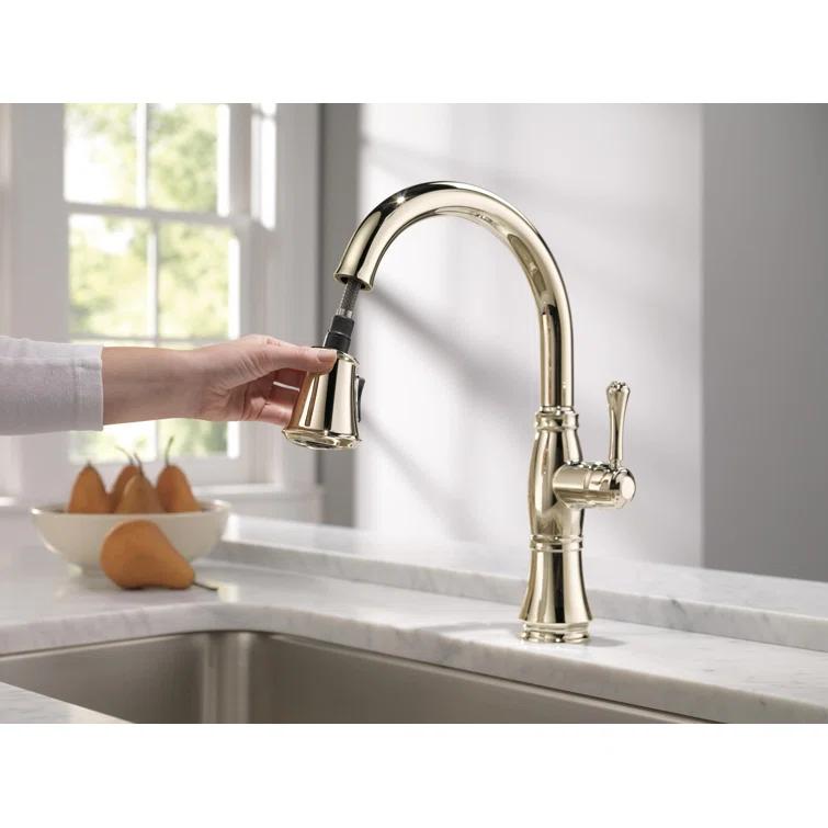 Cassidy Pull Down Sprayer Kitchen Sink Faucet, Single Handle Kitchen Faucet