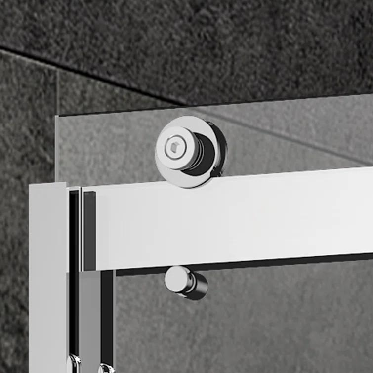 WoodBridge 56-60X62" Double Sliding Tub Door with 3/8" Thickened Upgrade Tempered Glass | Stainless Steel Hardware | Safe, Explosion-Resistant, Clear & Stylish, Sturdy & Durable  SDD6062-B