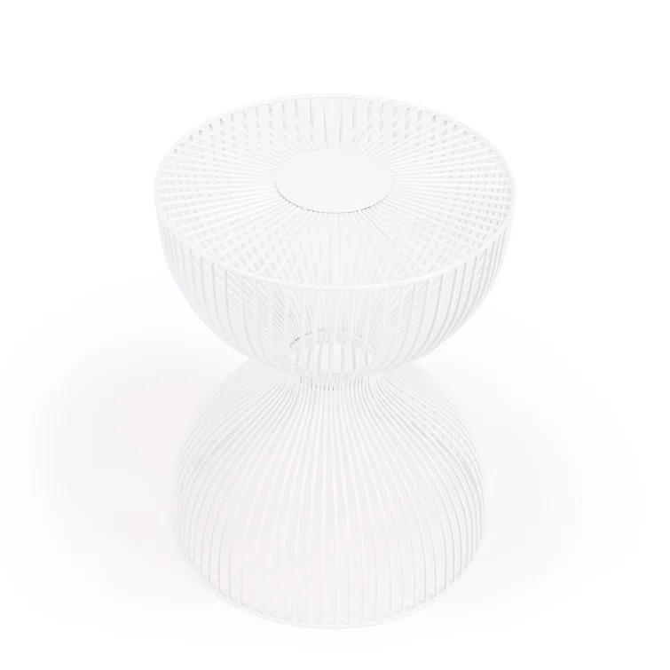 Butler Specialty Nicholas White Metal End Table