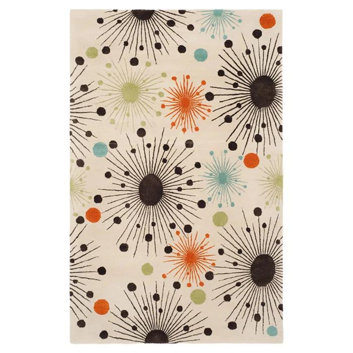 Amier Hand Tufted Wool And Viscose Floral Rug