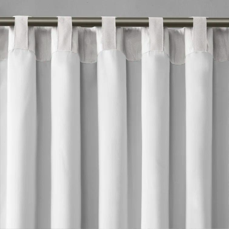 Andora Embroidered Branch Rod Pocket Single Curtain Panel