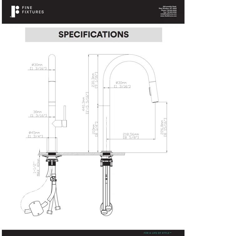 Pull Down Single Handle Kitchen Faucet with Accessories