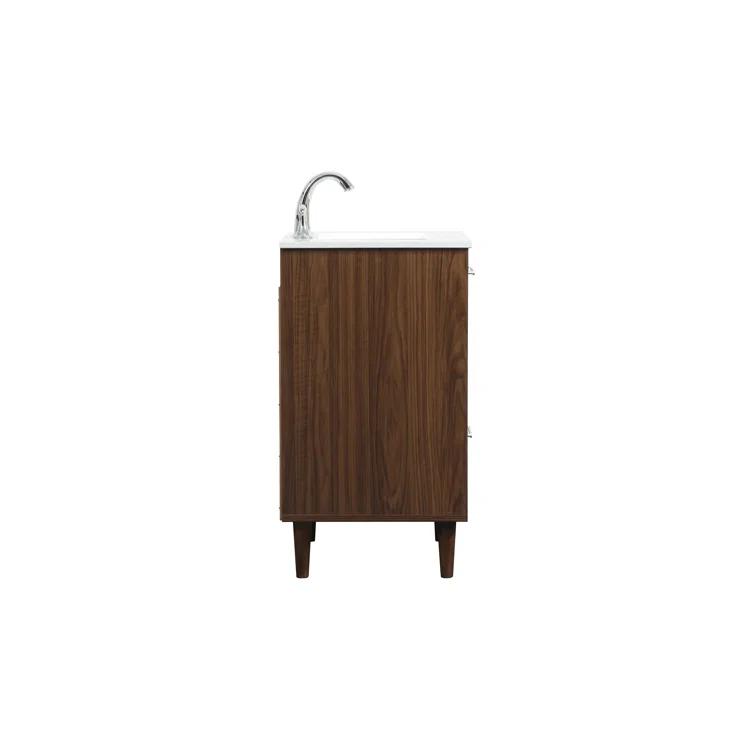 Baldwin 24'' Single Bathroom Vanity with Engineered Marble Top