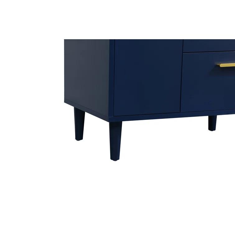 Burnie 36'' Single Bathroom Vanity with Engineered Marble Top