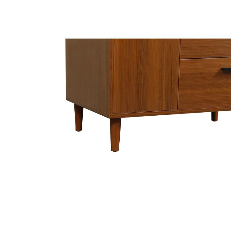 Burnie 36'' Single Bathroom Vanity with Engineered Marble Top