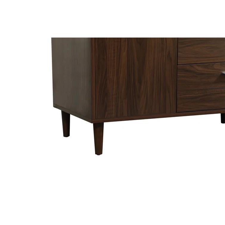 Burroughs 42'' Single Bathroom Vanity with Engineered Marble Top