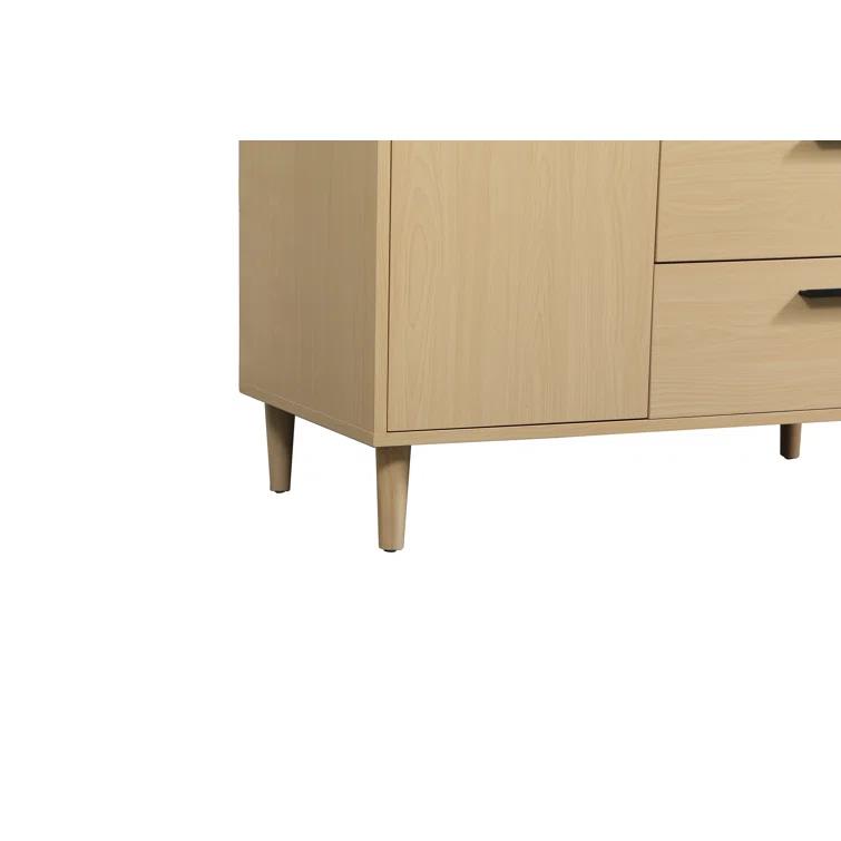 Baldwin 42'' Single Bathroom Vanity with Engineered Marble Top