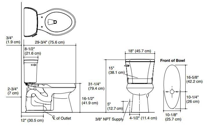 Highline Elongated Two-Piece toilet
