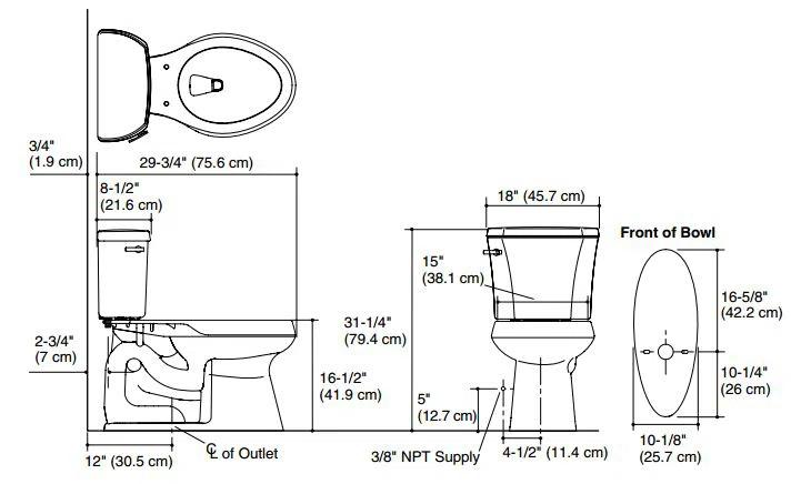 Highline Elongated Two-Piece toilet
