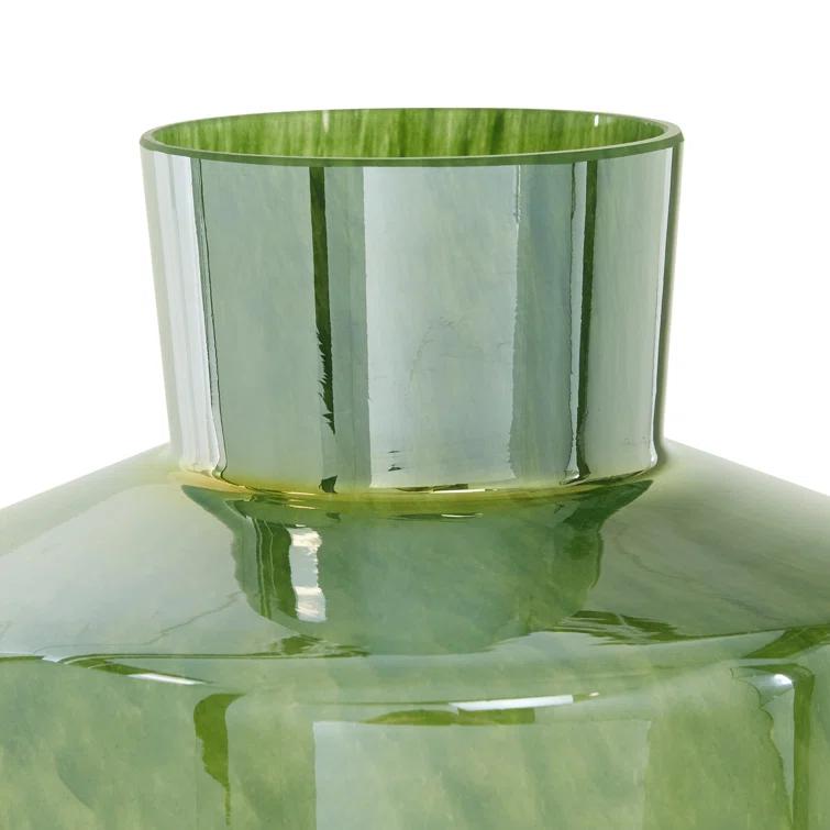 The Novogratz Glass Decorative Green Vase