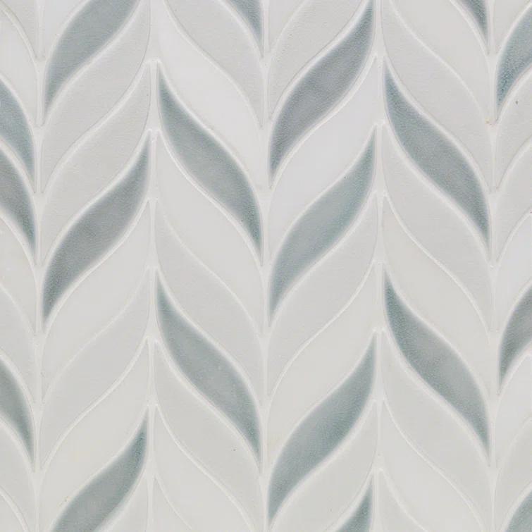 Divine Sprig 2" x 3" Ceramic Mosaic Wall Tile (0.86 Sq. Ft. / Sheet)