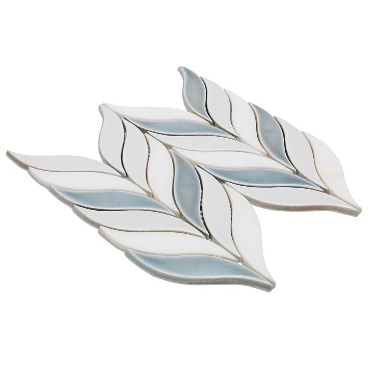 Divine Sprig 2" x 3" Ceramic Mosaic Wall Tile (0.86 Sq. Ft. / Sheet)