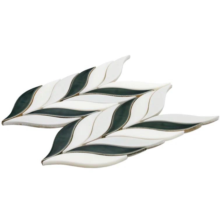 Divine Sprig 2" x 3" Ceramic Mosaic Wall Tile (0.86 Sq. Ft. / Sheet)