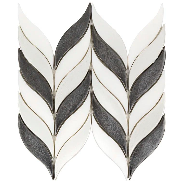 Divine Sprig 2" x 3" Ceramic Mosaic Wall Tile (0.86 Sq. Ft. / Sheet)