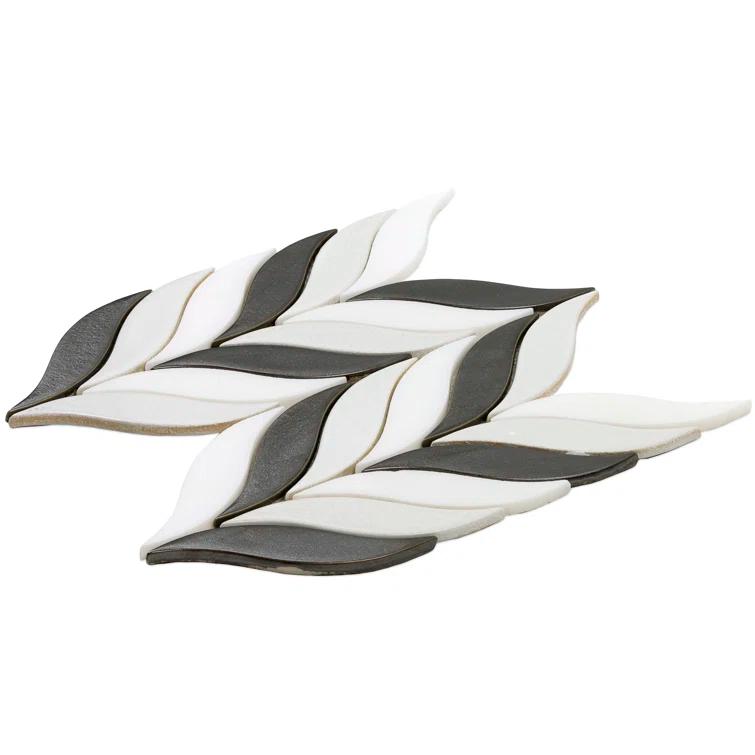 Divine Sprig 2" x 3" Ceramic Mosaic Wall Tile (0.86 Sq. Ft. / Sheet)