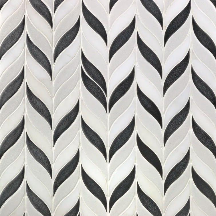 Divine Sprig 2" x 3" Ceramic Mosaic Wall Tile (0.86 Sq. Ft. / Sheet)