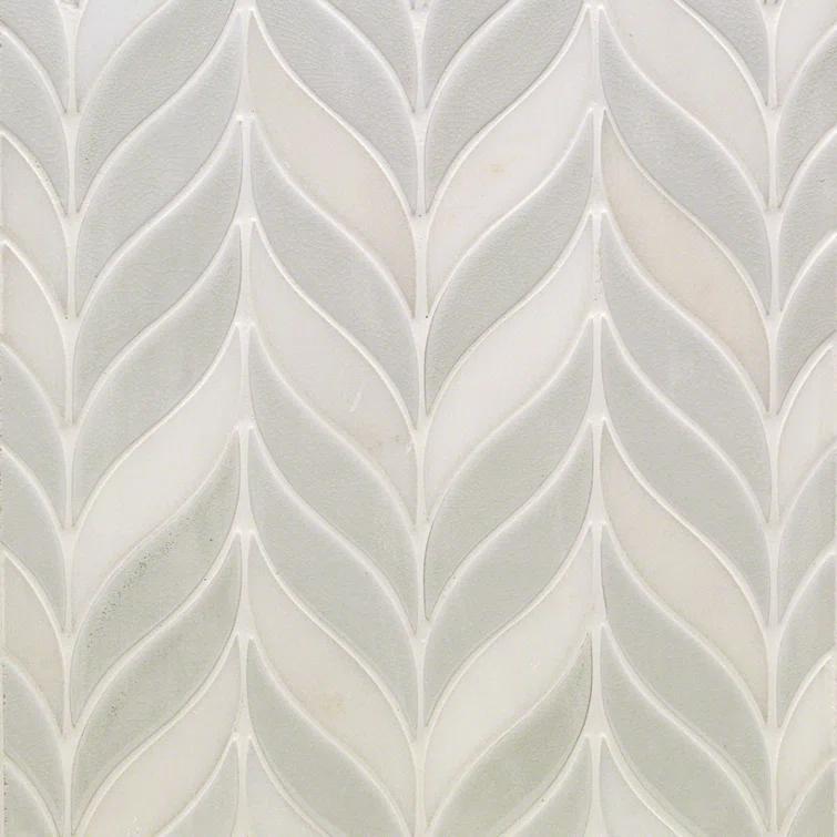 Divine Sprig 2" x 3" Ceramic Mosaic Wall Tile (0.86 Sq. Ft. / Sheet)