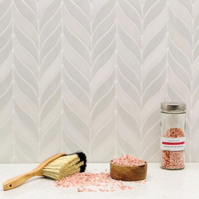 Divine Sprig 2" x 3" Ceramic Mosaic Wall Tile (0.86 Sq. Ft. / Sheet)