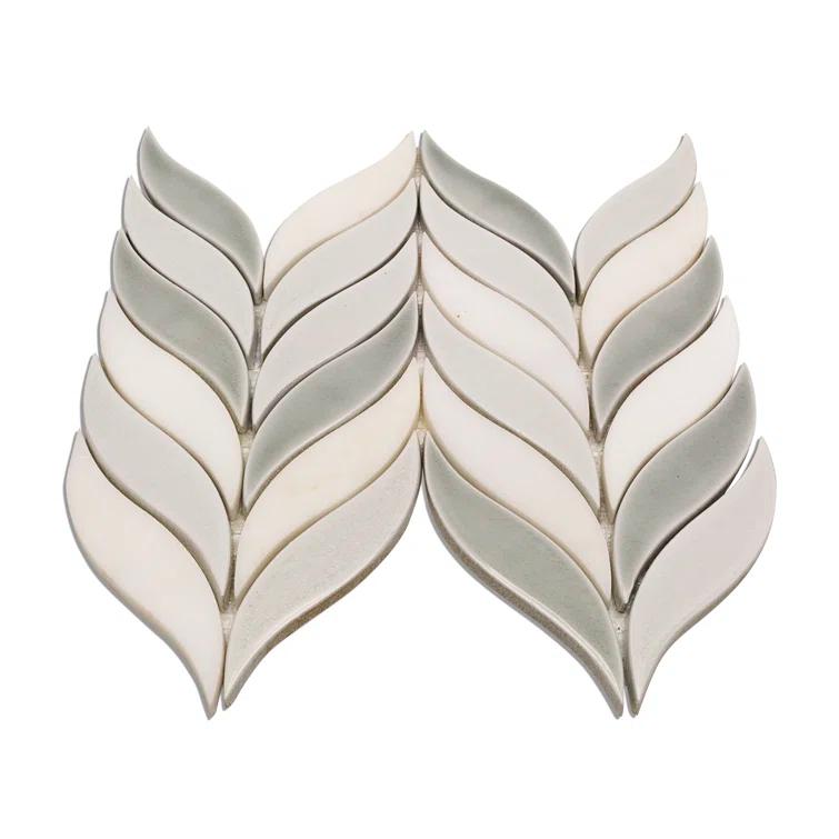 Divine Sprig 2" x 3" Ceramic Mosaic Wall Tile (0.86 Sq. Ft. / Sheet)