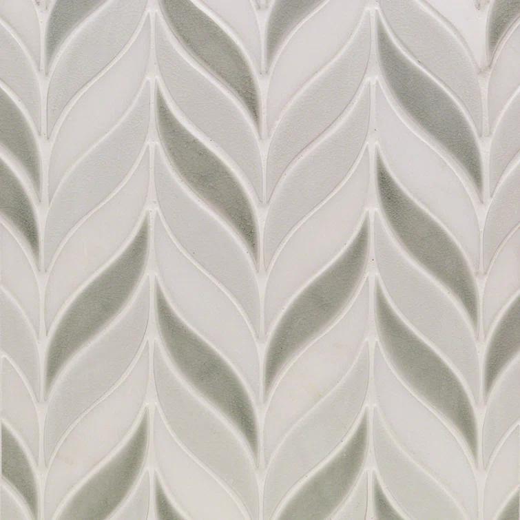Divine Sprig 2" x 3" Ceramic Mosaic Wall Tile (0.86 Sq. Ft. / Sheet)