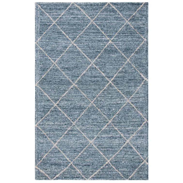 Moniz Hand Tufted Wool Geometric Rug