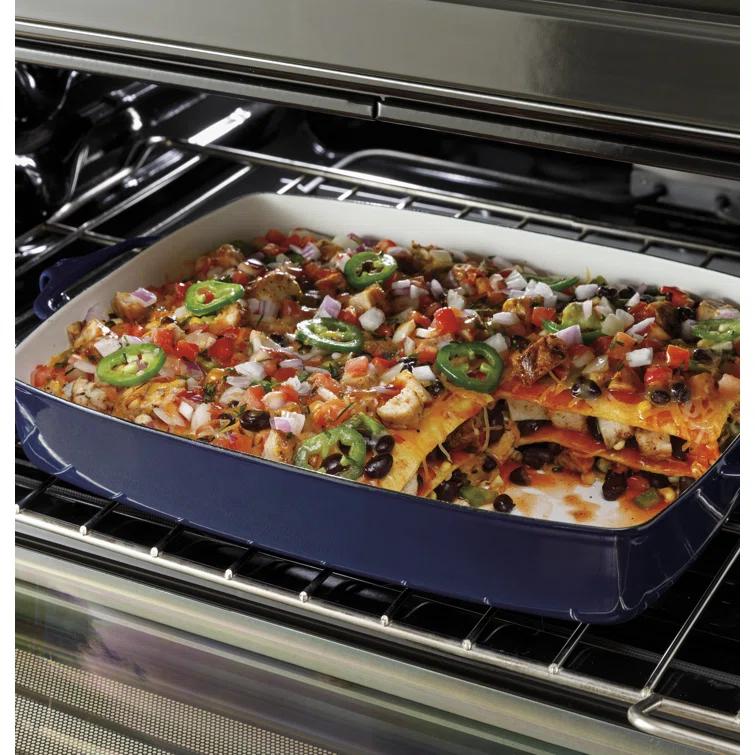 GE Appliances 30" 6.6 cu. ft. Freestanding Electric Range with 5 Elements and Convection Oven