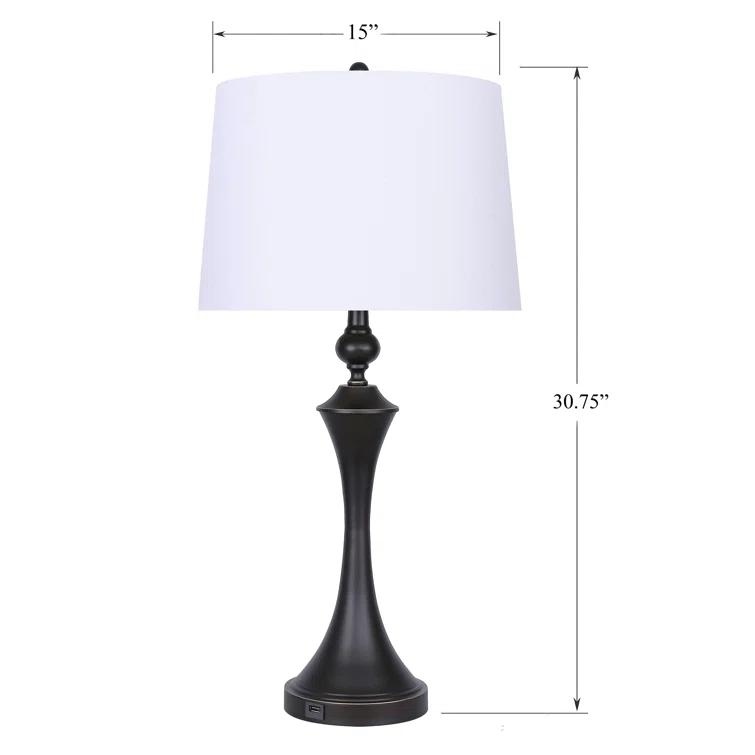 Mattoon Metal USB Table Lamp