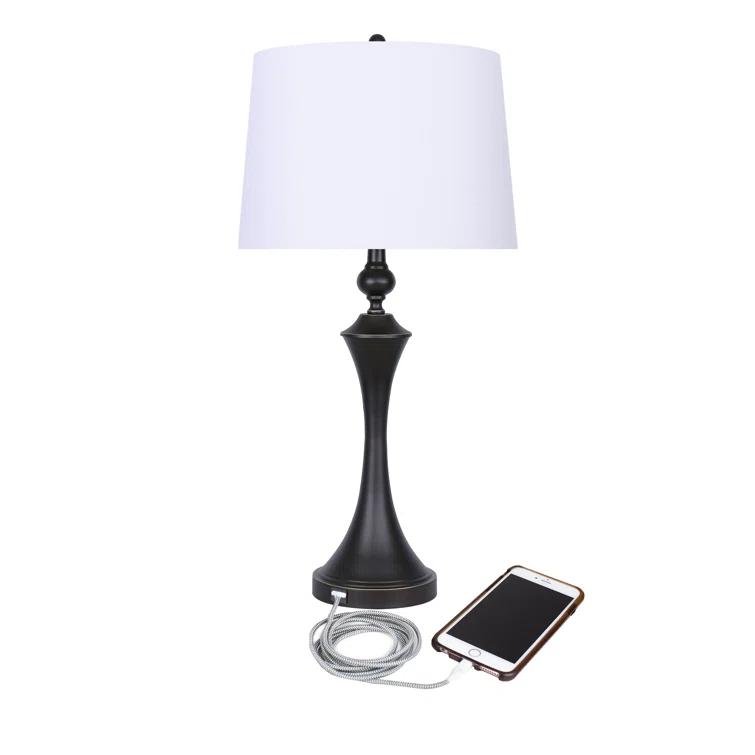 Mattoon Metal USB Table Lamp