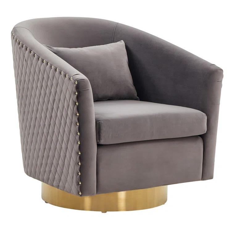 Skye Upholstered Swivel Barrel Chair