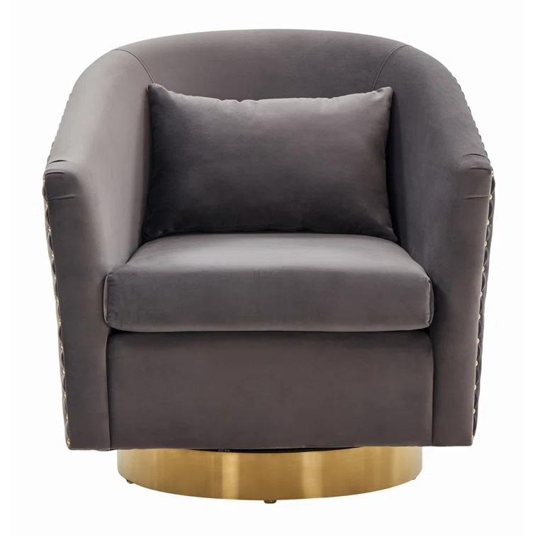Skye Upholstered Swivel Barrel Chair