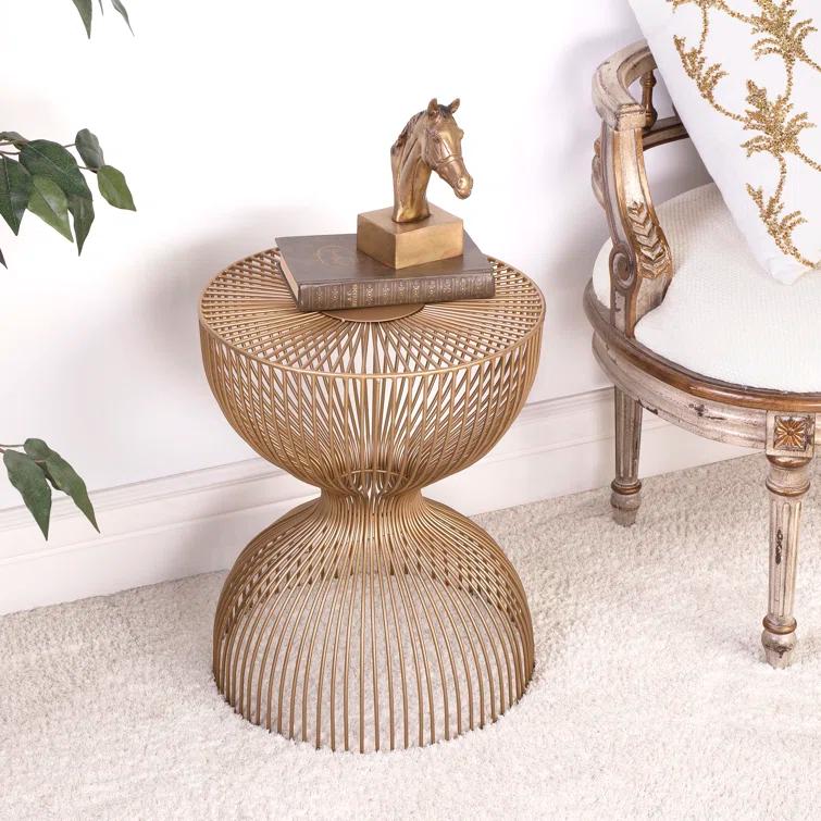 Butler Specialty Nicholas Gold Metal End Table