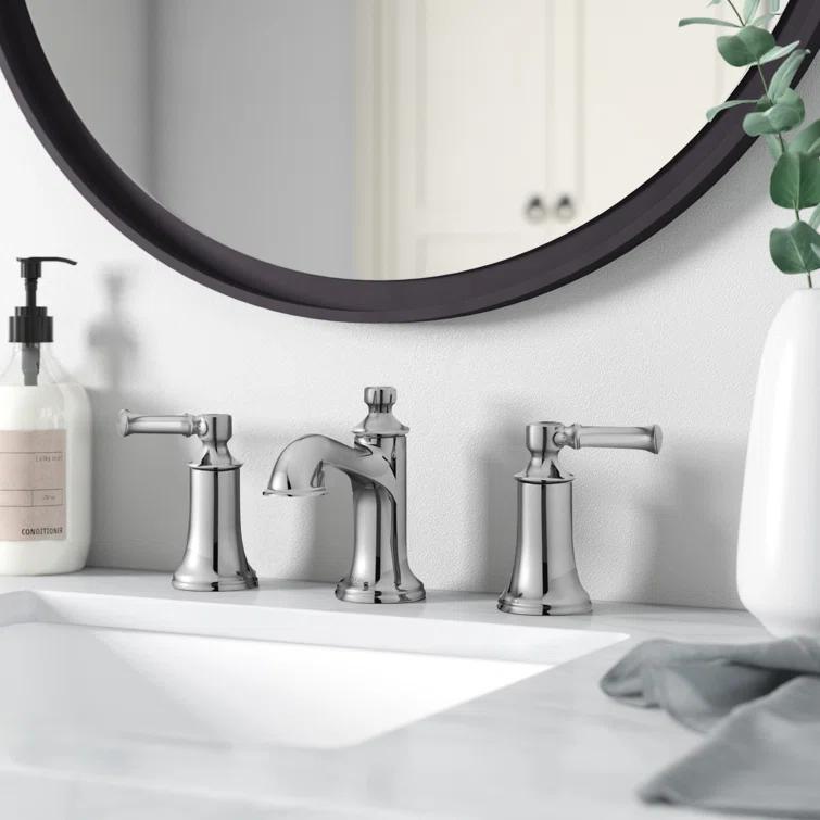 Moen Dartmoor Two-Handle Widespread Bathroom Faucet Trim Kit, Valve Required