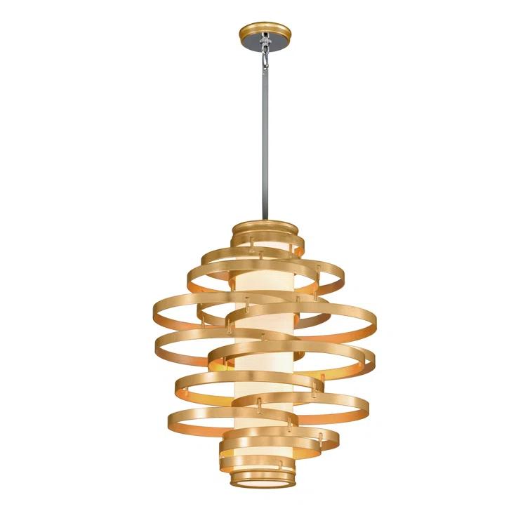 Vertigo 4-Light Unique / Statement Geometric Chandelier